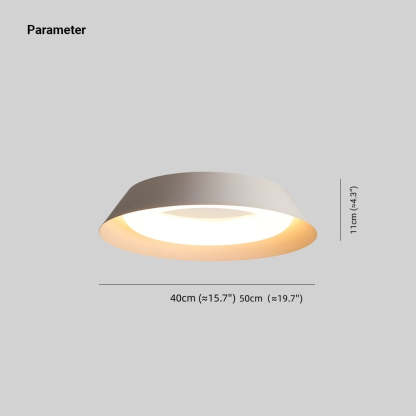 Quinn Nordic Bowl Metal Acrylic Flush Mount Ceiling Light