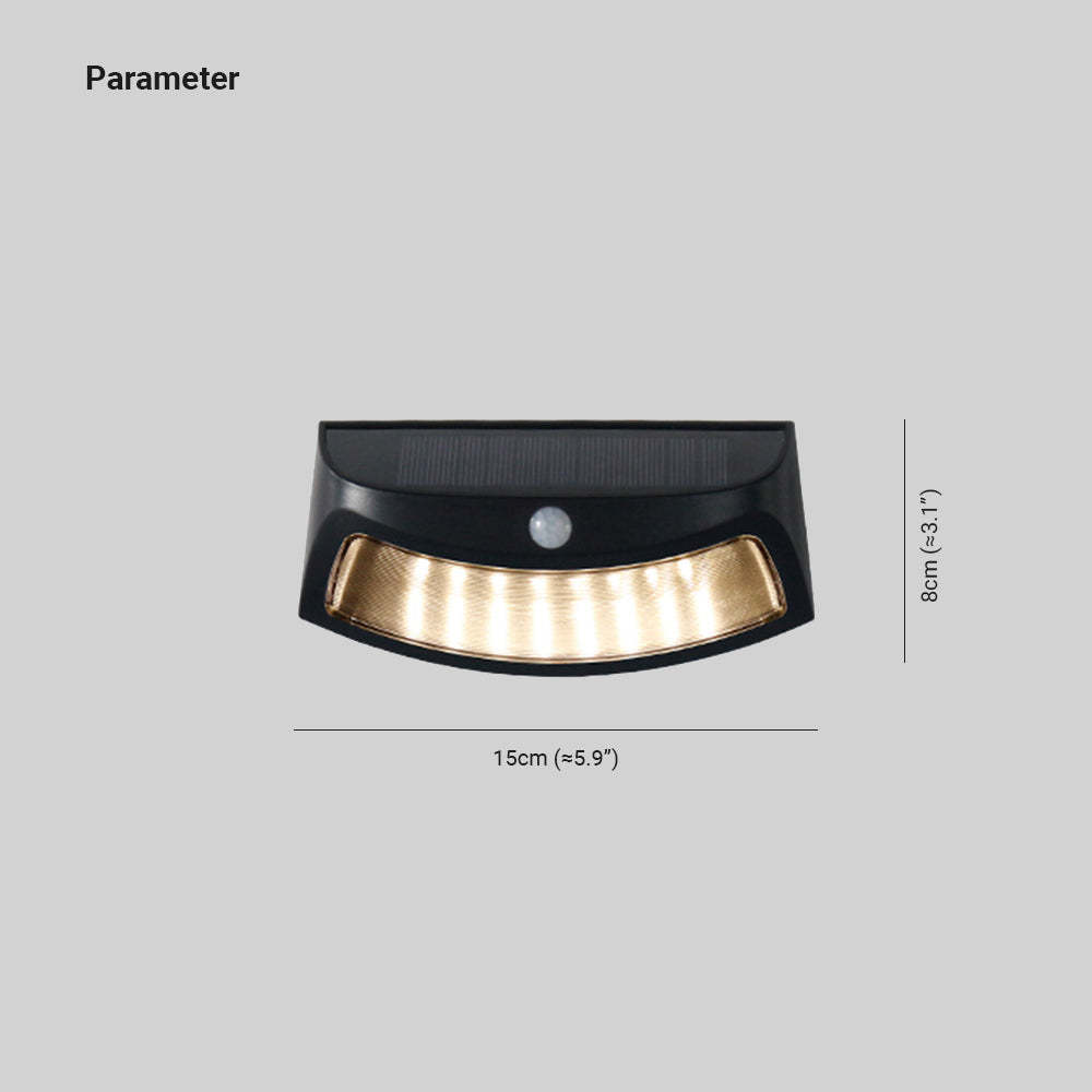 Orr Modern Deck Step Light dimensions, 15cm and 8cm