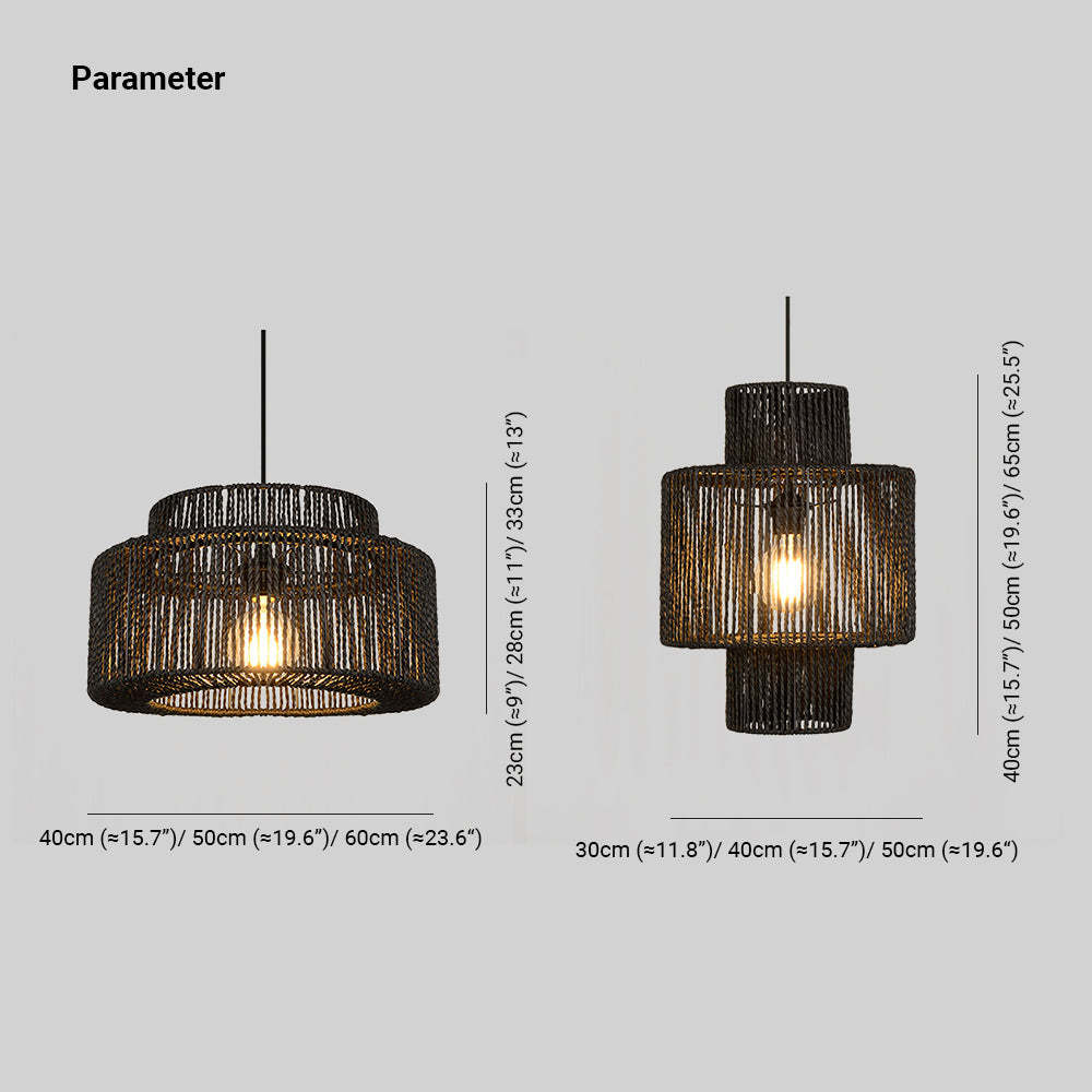 Muto pendant light dimensions, rustic drum style Muto Farmhouse Retro Rustic Drum Hanging Pendant Light