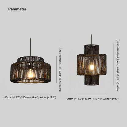 Muto pendant light dimensions, rustic drum style Muto Farmhouse Retro Rustic Drum Hanging Pendant Light