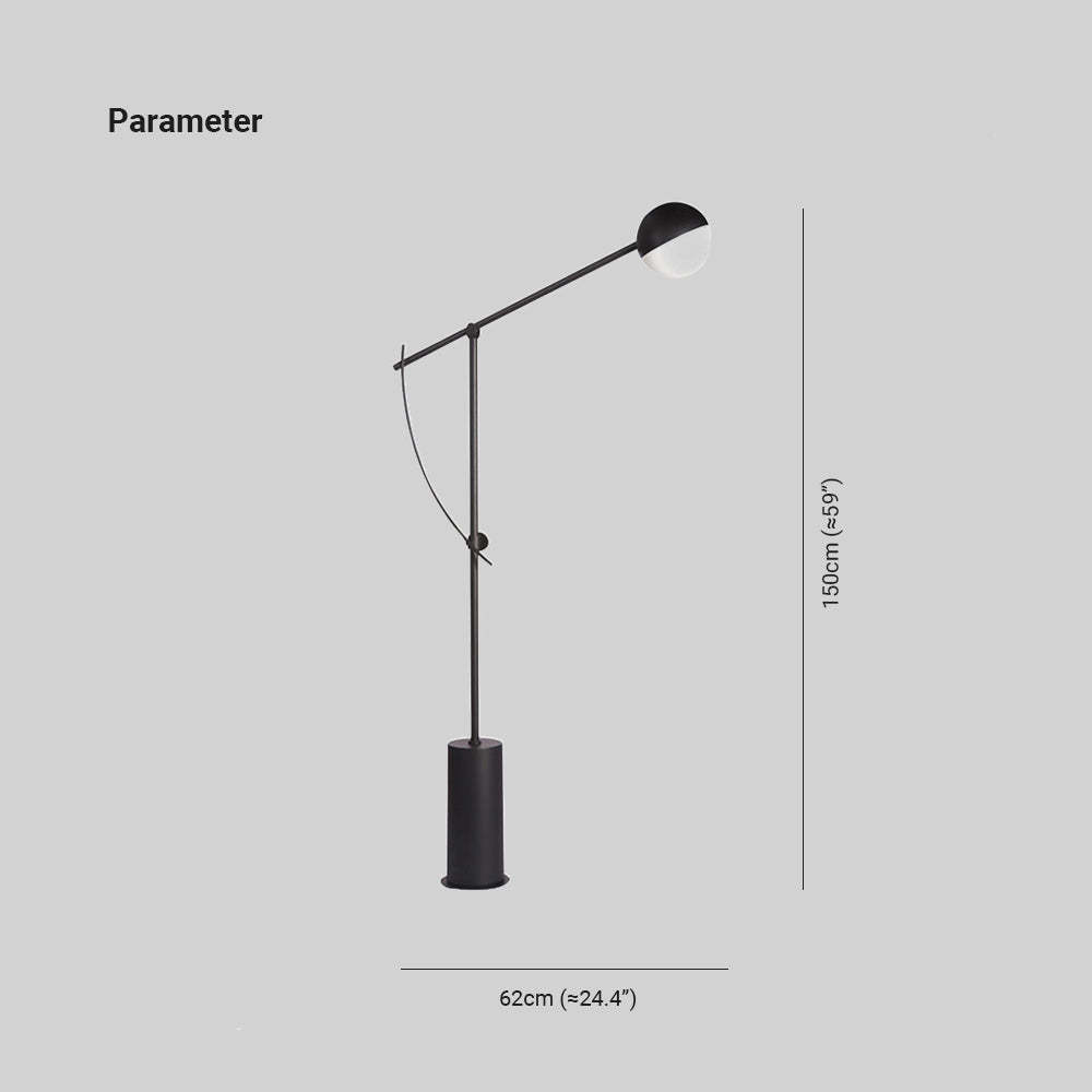 Salgado Floor Lamp Dimensions: 150cm Height, 62cm Width