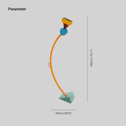 Morandi Lego Floor Lamp Dimensions