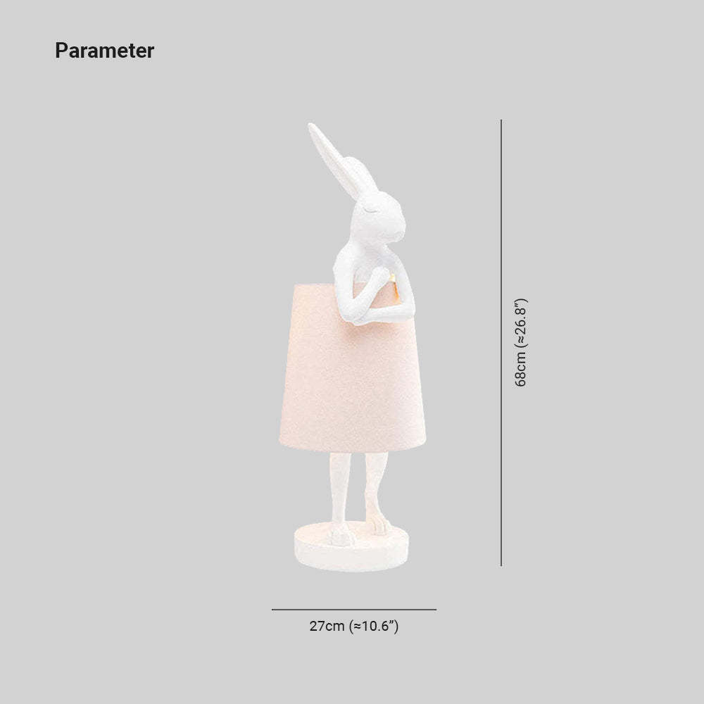 Dimensions of Rabbit Ballet Table Lamp - Las Sola Lighting