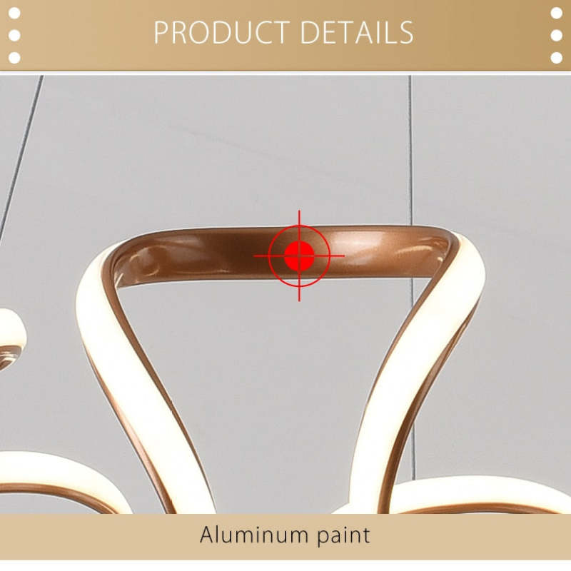 Louise pendant light detail: Aluminum paint.