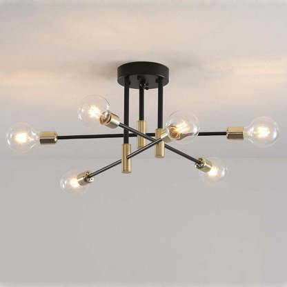 6-Light Valentina Retro Ceiling Light