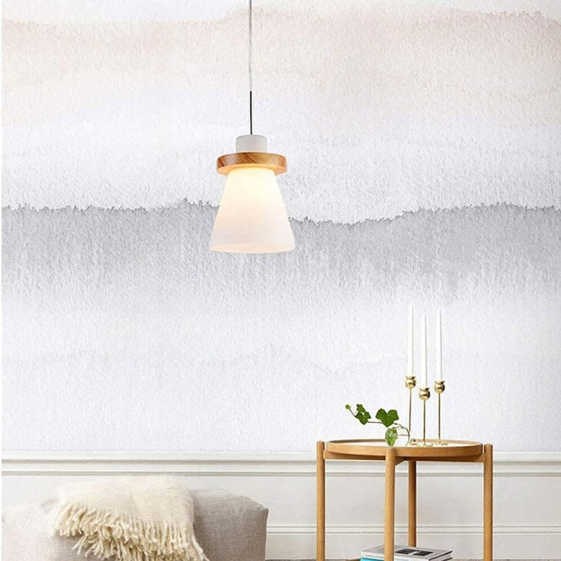Hailie LED pendant light in a bedroom setting