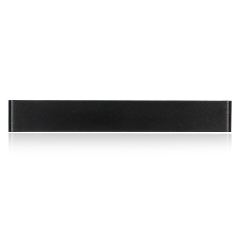 Edge Minimalist Wall Lamp detail, black rectangular design