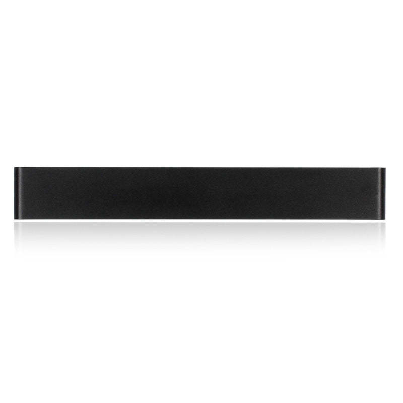 Edge Minimalist Wall Lamp detail, black rectangular design