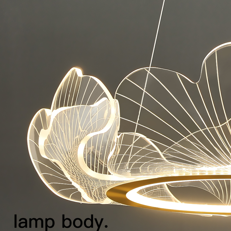 Marilyn Modern Pendant Light lamp body detail, acrylic fixture
