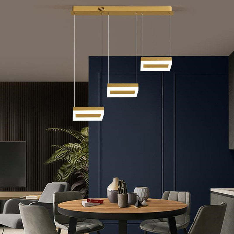 Raheel Modern Pendant Light, Gold Finish, Minimalist Design