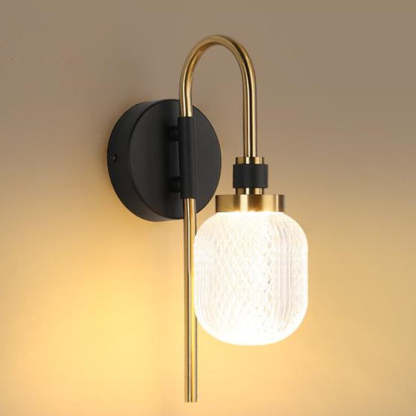 Modern metal acrylic wall lamp by Las Sola