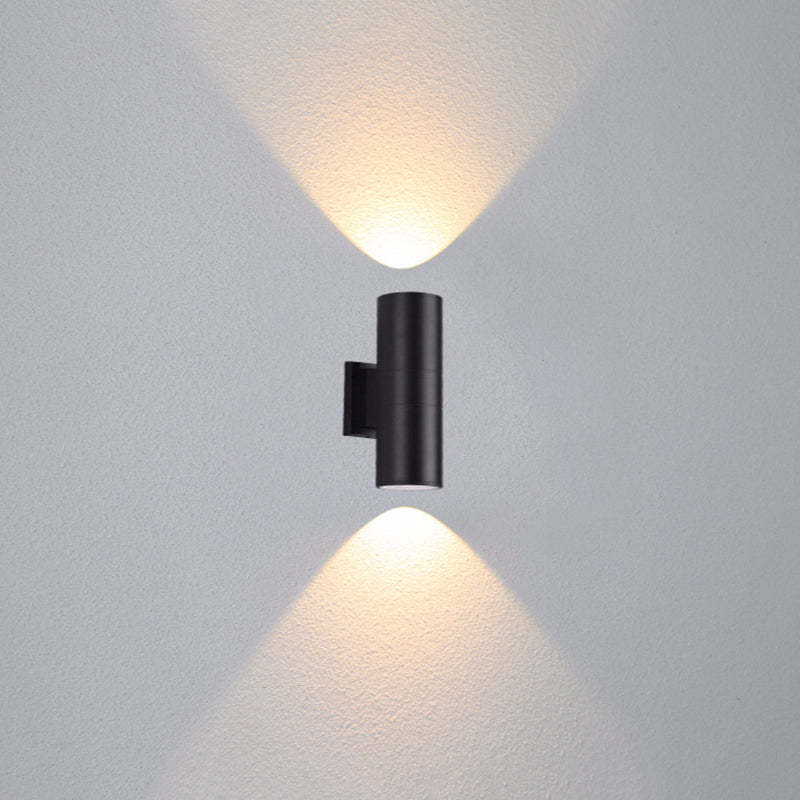 Orr double-headed outdoor wall lamp, warm light