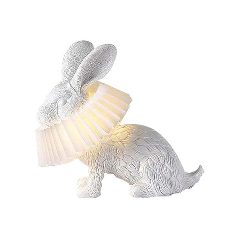 Alice Decorative Modern Rabbit Table Lamp Resin Bedroom
