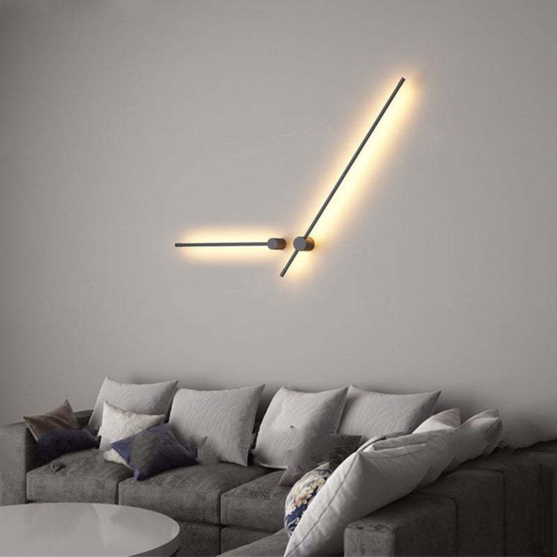 Rotatable LED Wall Lamp for living room Edge Minimalist Rotatable Linear LED Outdoor Wall Lamp Metal Corridor Garden