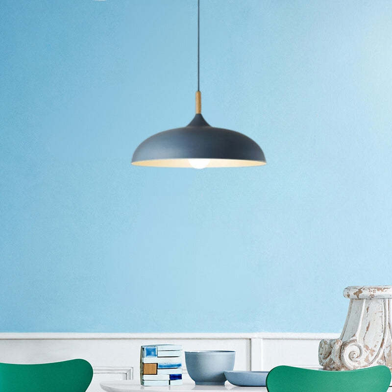 Modern gray Leilani pendant light in dining room. Artistic Lighting Solution.