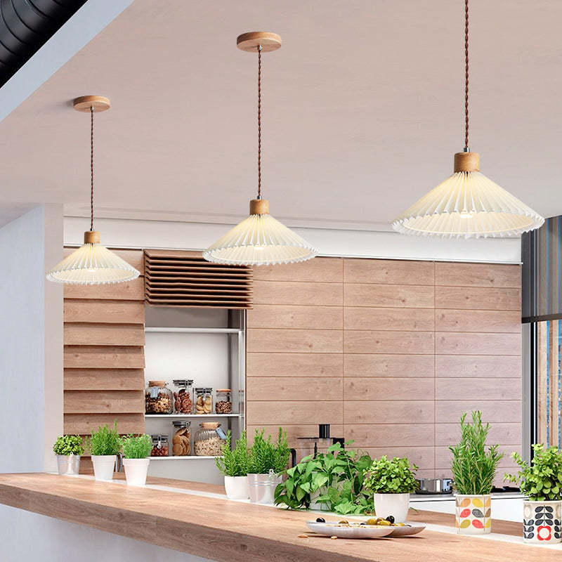 Kitchen with Ozawa Wood Pendant Lighting
