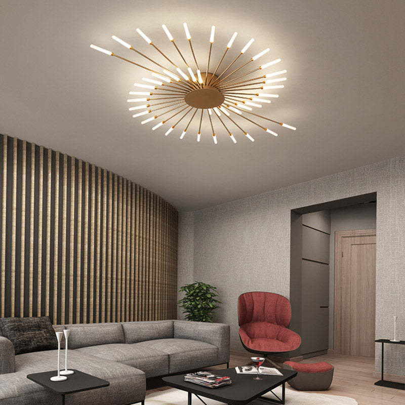 Lowry Fireworks Ceiling Light in a modern living room