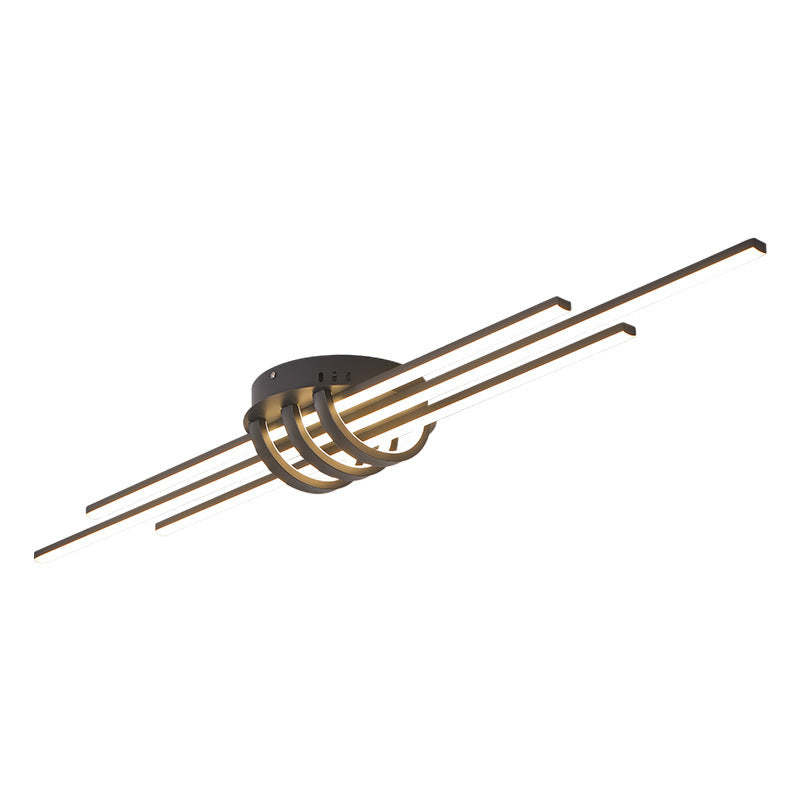 Las Sola Edge linear ceiling light. Modern artistic lighting.