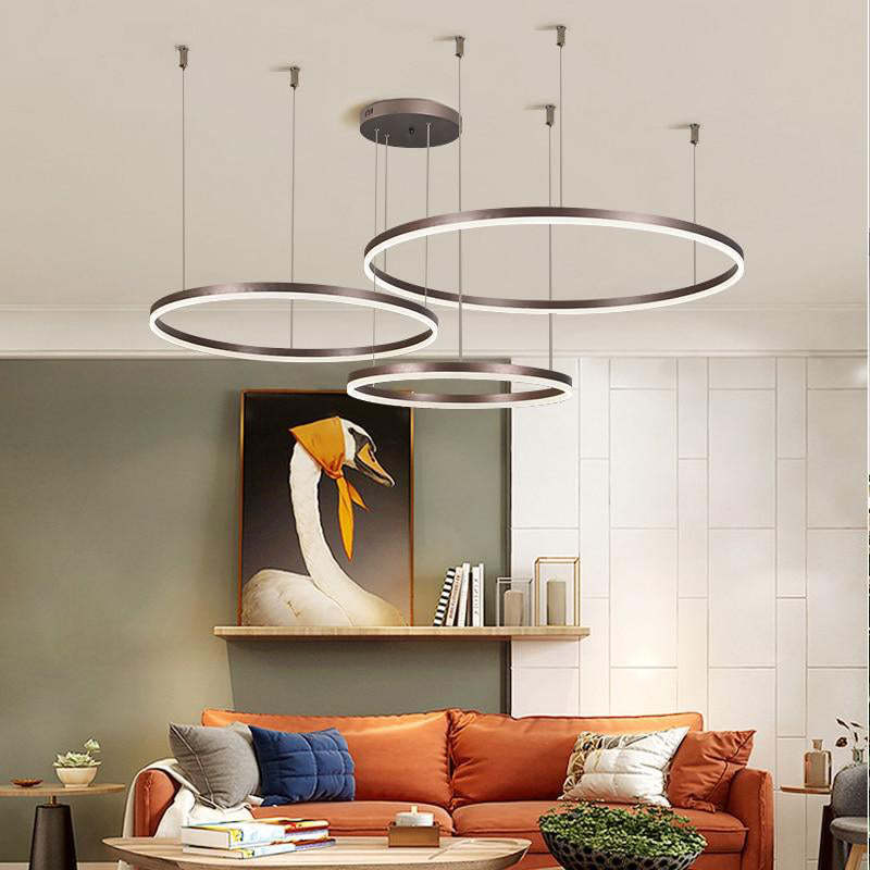 Arisha Pendant Light - Modern Metal Circle Lighting Arisha Modern Pendant Light Tir-Circle Metal