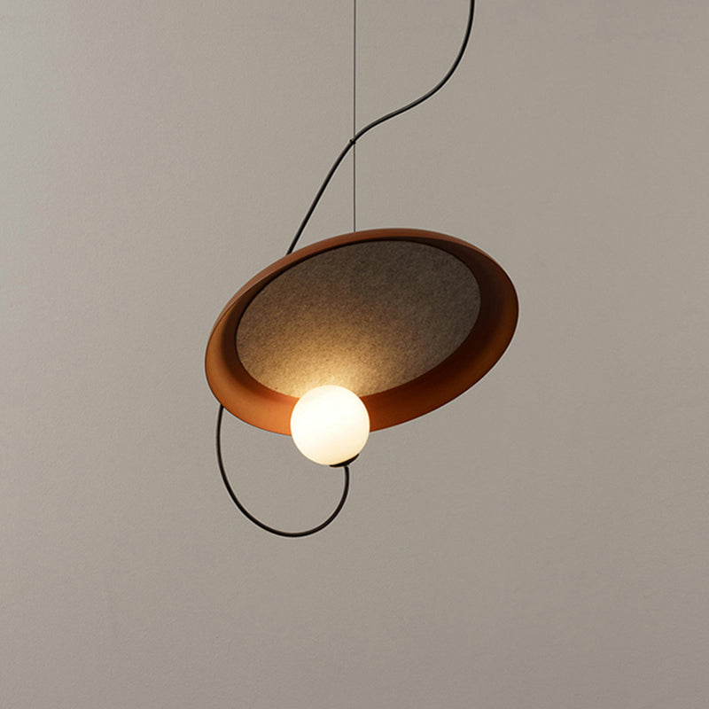 Avi Pendant Light, art deco copper finish