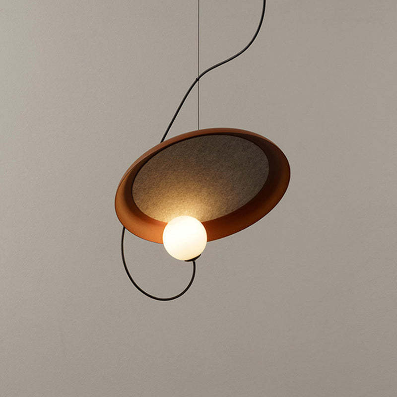 Avi Pendant Light, art deco copper finish