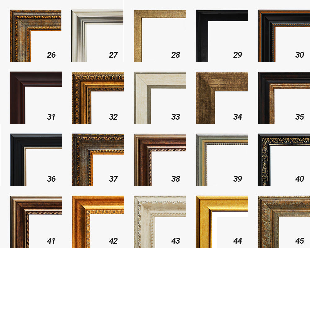 Framed art prints selection, various styles