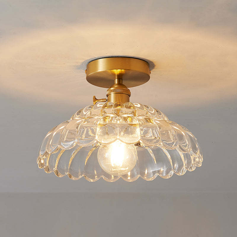 Quinn ceiling light with a glass shade