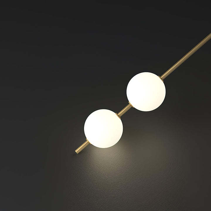Edge Minimalism Metal Glass Wall Lamp Bedroom Living Room