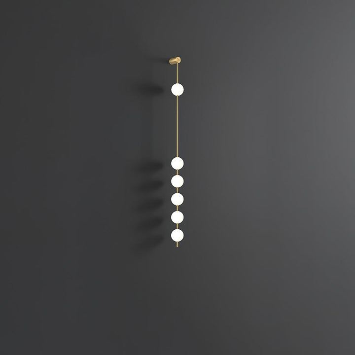 Edge Minimalism Metal Glass Wall Lamp Bedroom Living Room