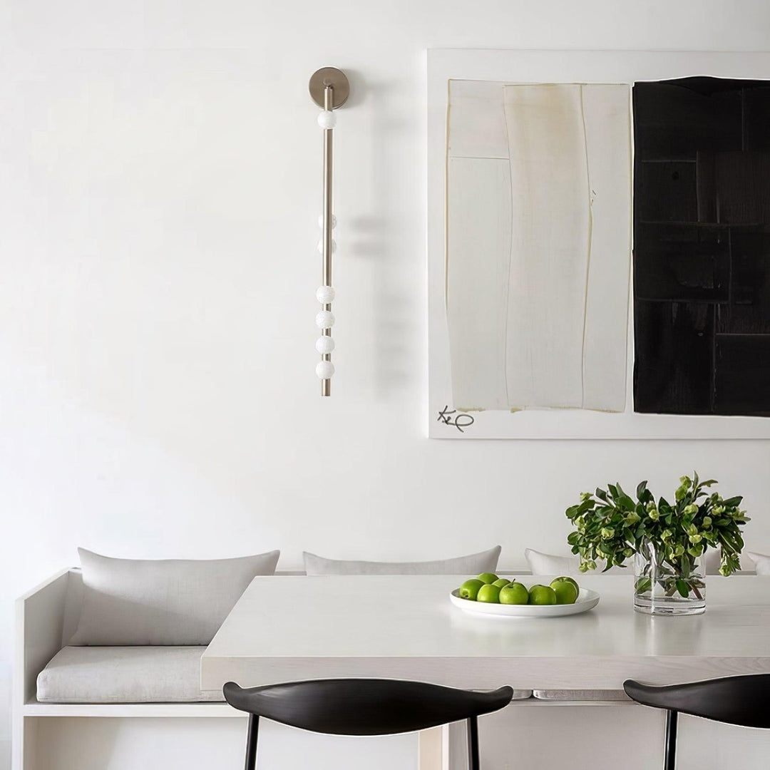 Edge Minimalism Metal Glass Wall Lamp Bedroom Living Room
