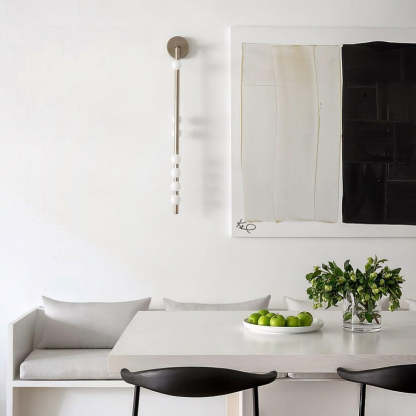Edge Minimalism Metal Glass Wall Lamp Bedroom Living Room