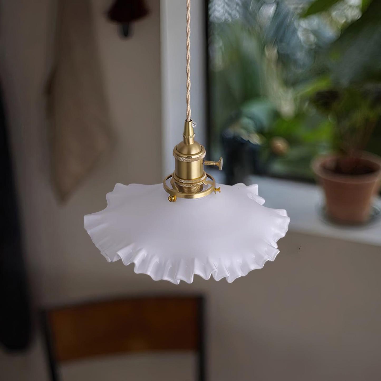 Carins Vintage Flower Glass Pendant Light Shades Bedroom Dining Room