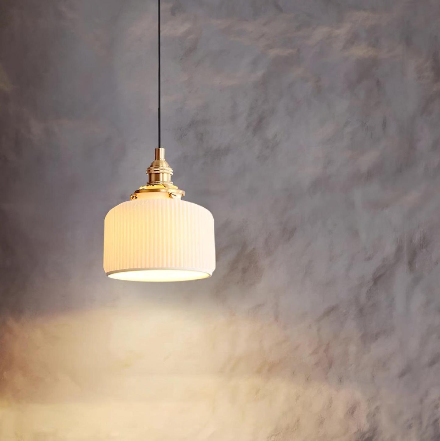 Hailie Modern Luxury Round Ceramics Pendant Light Bedroom Dining Room