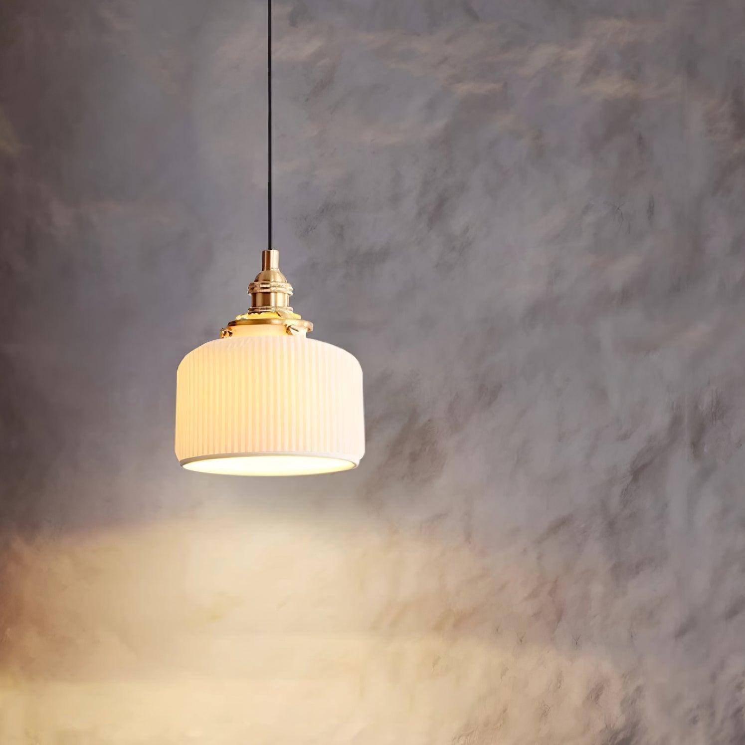 Hailie Modern Luxury Round Ceramics Pendant Light Bedroom Dining Room