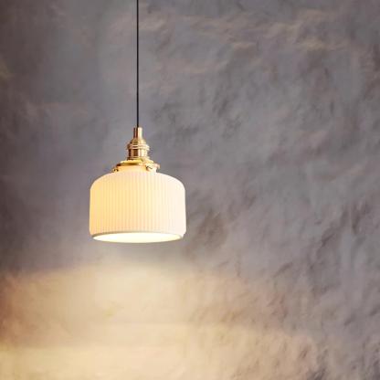 Hailie Modern Luxury Round Ceramics Pendant Light Bedroom Dining Room
