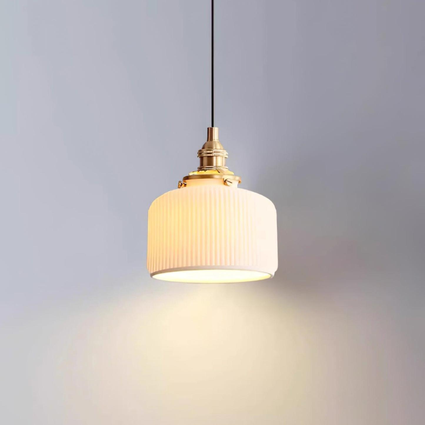 Hailie Modern Luxury Round Ceramics Pendant Light Bedroom Dining Room