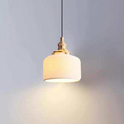 Hailie Modern Luxury Round Ceramics Pendant Light Bedroom Dining Room