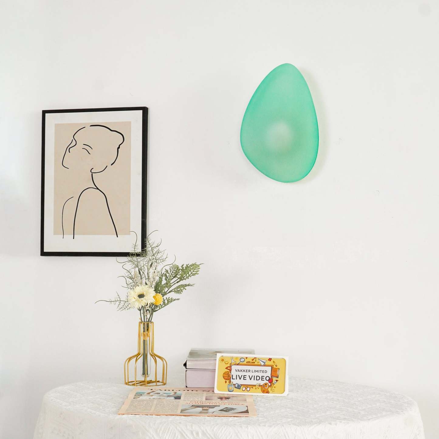 Byers Modern Egg Shape Acrylic Bubble Wall Light Living Room Bedroom Hallway