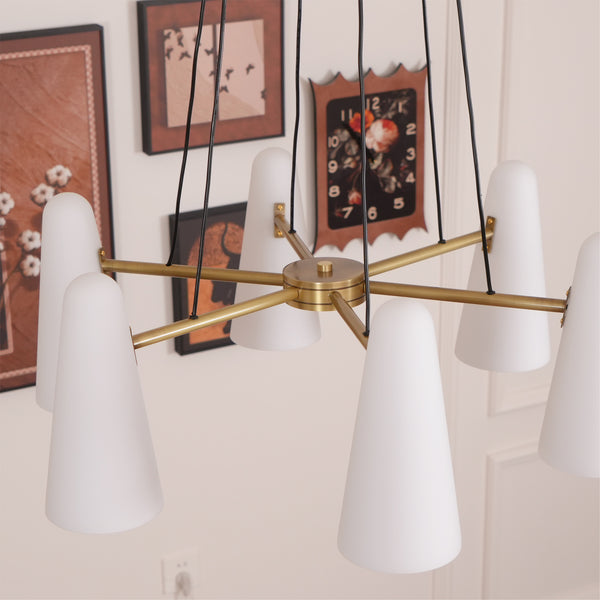 Alessio Minimalism Metal Glass Pendant Light Dining Room Bedroom