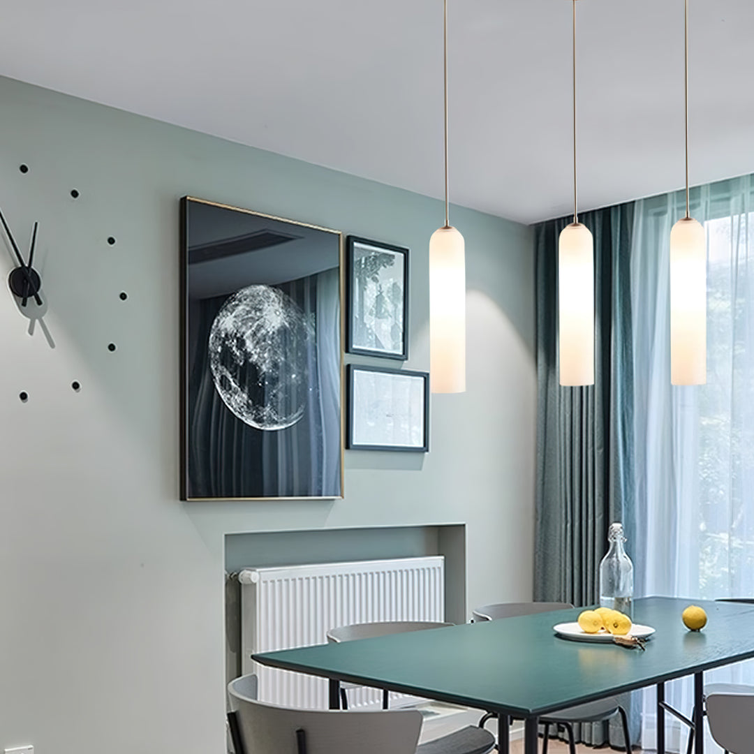 Hailie Minimalism Metal Glass Pendant Light Bedroom Living Room