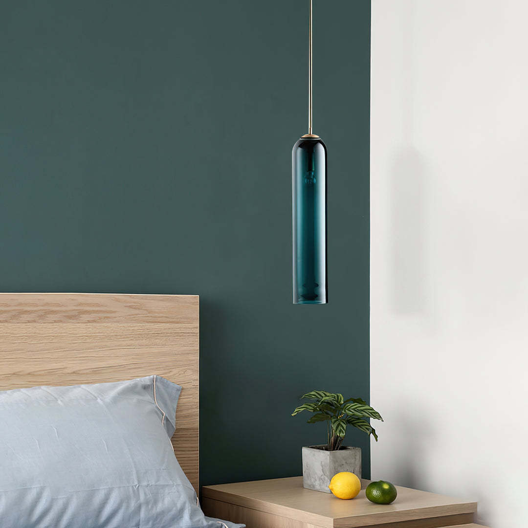 Hailie Minimalism Metal Glass Pendant Light Bedroom Living Room
