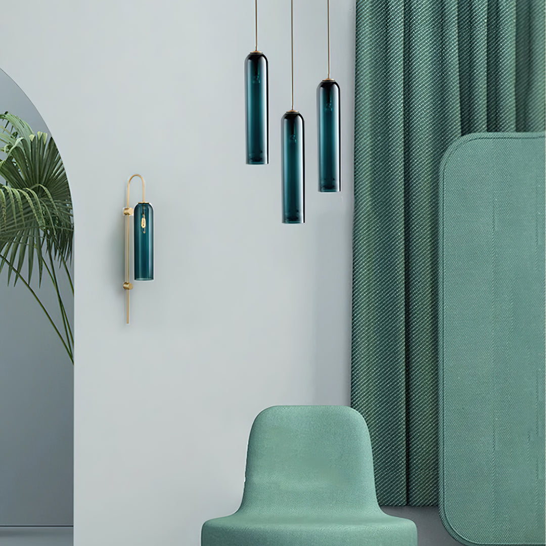 Hailie Minimalism Metal Glass Pendant Light Bedroom Living Room