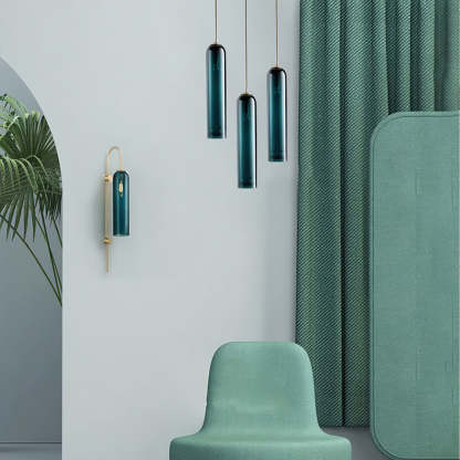 Hailie Minimalism Metal Glass Pendant Light Bedroom Living Room