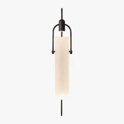 Alessio Minimalism Black Copper Plating Metal Glass Wall Lamp Bedroom Living Room