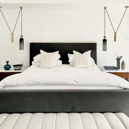 Alessio Unusual Metal Glass Pendant Light Bedroom Living Room