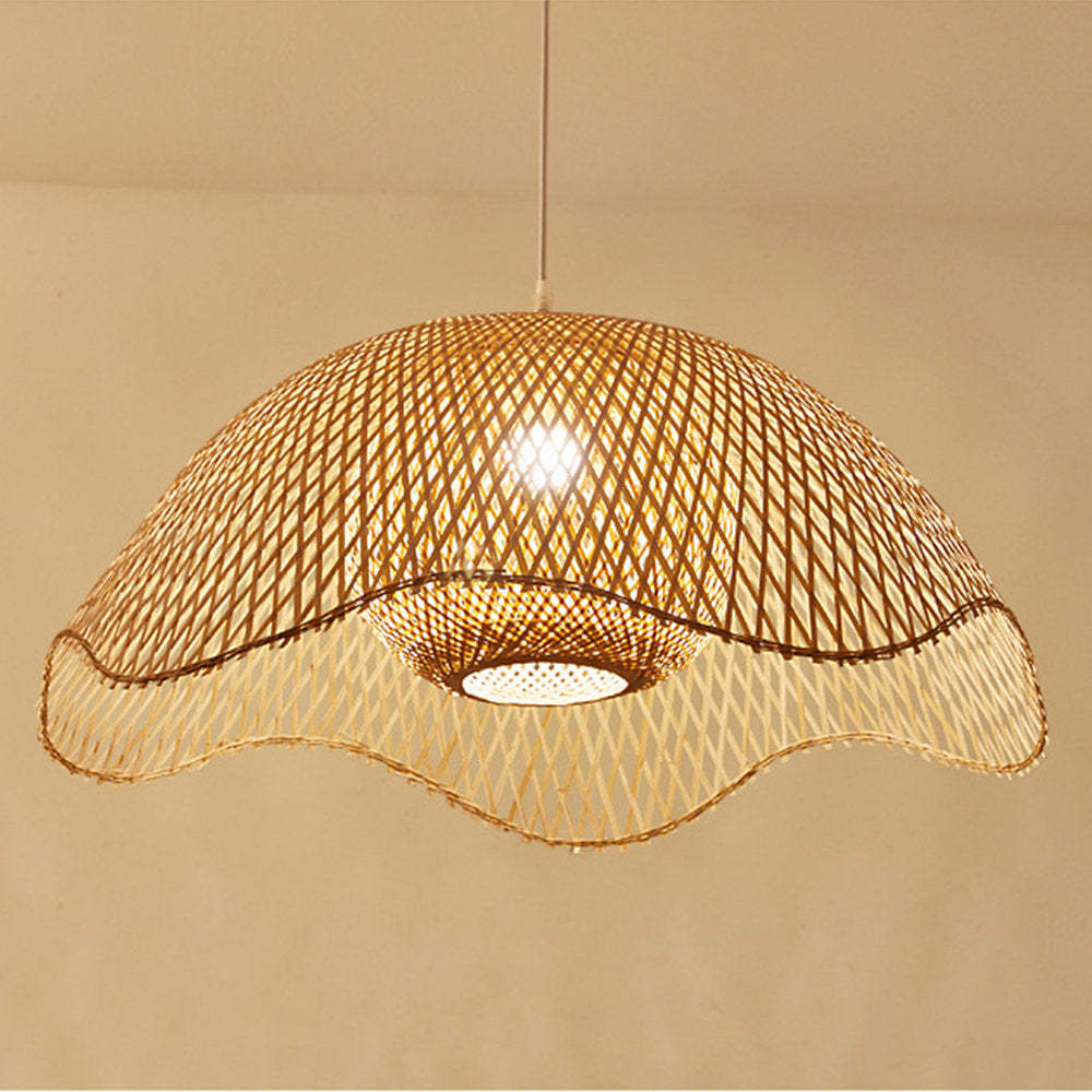 Bamboo Woven Pendant Light