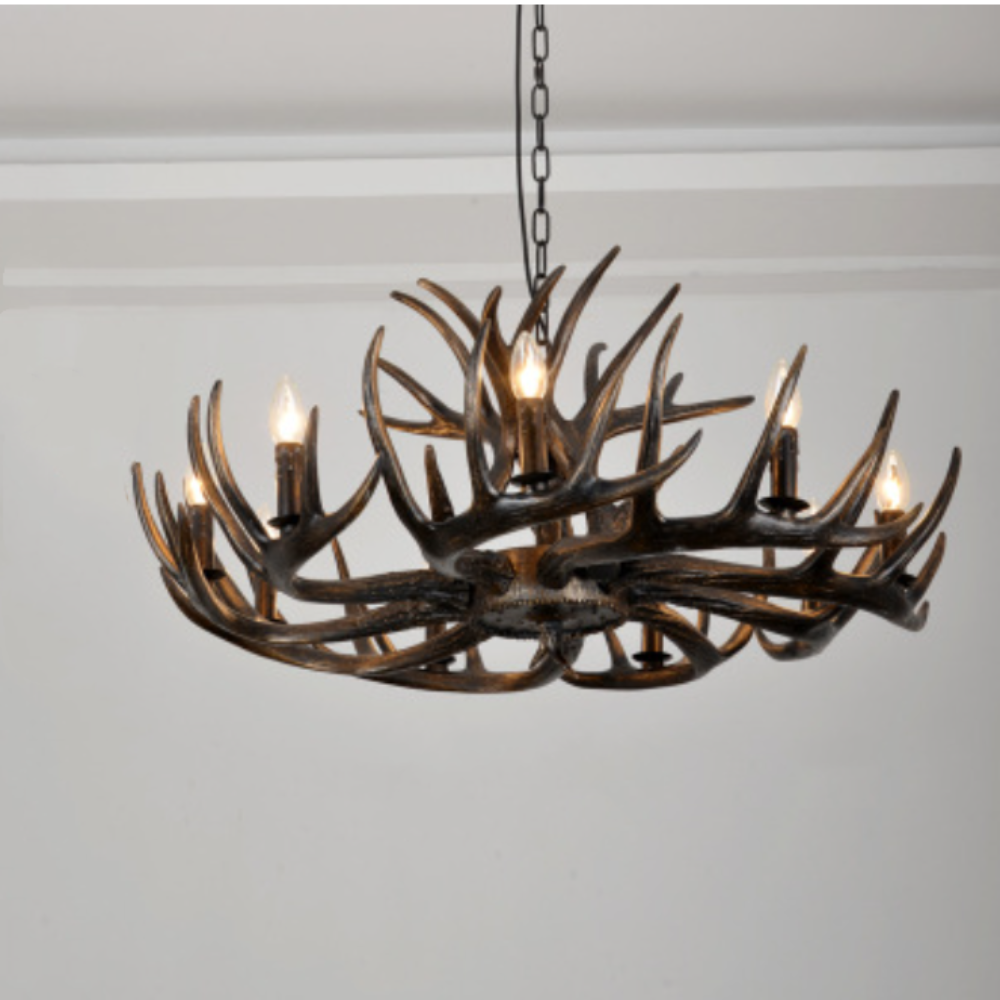 Silva LED antler pendant light fixture for dining room