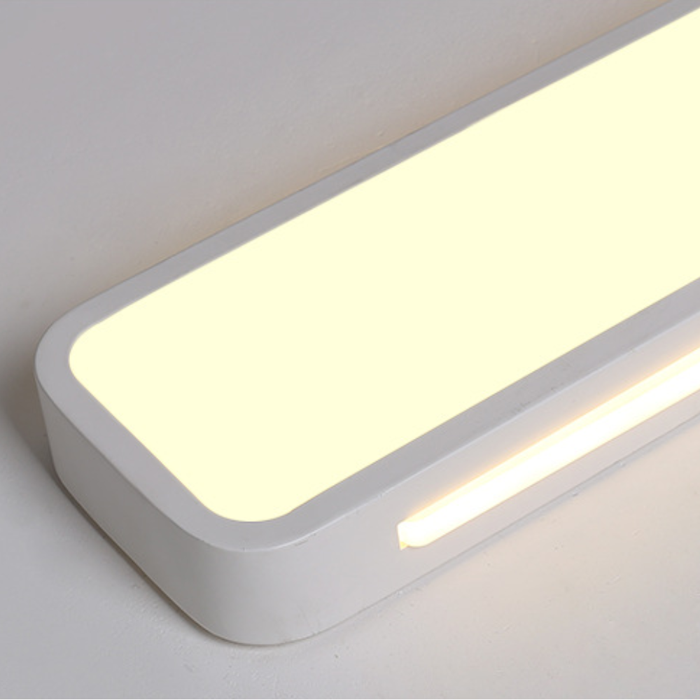 Close-up of Quinn Minimalist LED Flush Mount Ceiling Light