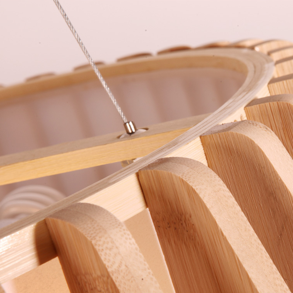 Ozawa Creative Bamboo Pendant Light - Close Up Detail