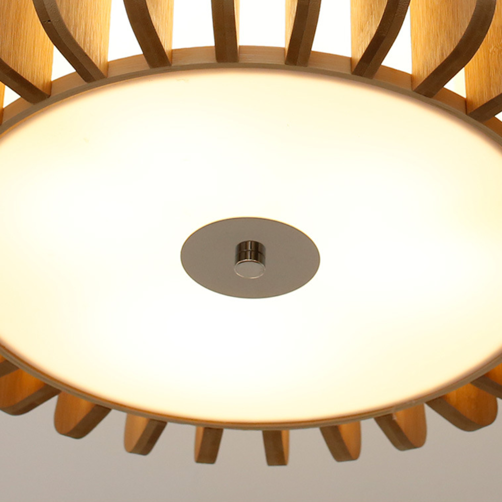 Ozawa Creative Bamboo Pendant Light - Close-up view